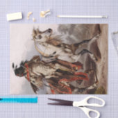 Blackfoot Inder auf dem arabischen Pferd, das Seidenpapier (Handwerk)