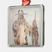 Blackfoot indischer PET-Toh-Pipi-Kuss, die Ornament Aus Metall (Links)