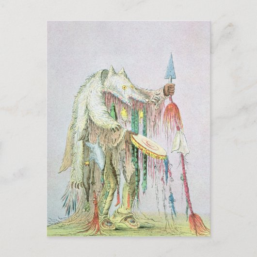 Blackfoot Medicine Man Postkarte (Vorderseite)