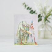 Blackfoot Medicine Man Postkarte (Stehend Vorderseite)