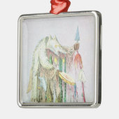 Blackfoot Medizin-Mann Silbernes Ornament (Links)