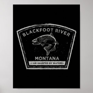Blackfoot River Montana - Fliegenfischer-Shirt  Poster