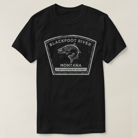 Blackfoot River Montana - Fly Fishing Shirt  (Design vorne)