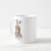 Blackfoot-Sioux-Leiter: Großes Rasiermesser Kaffeetasse (Vorderseite Links)