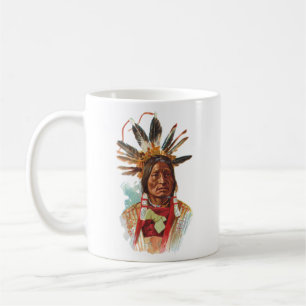 Blackfoot-Sioux-Leiter: Viele Hörner Kaffeetasse