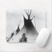 Blackfoot tapferes, nahe Calgary, Alberta, 1889 Mousepad (Mit Mouse)
