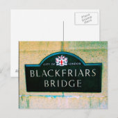Blackfriars Bridge - City of London Postkarte (Vorne/Hinten)