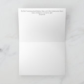 Blackfriars Bridge und St. Paul's Cathedral Dankeskarte (Innenseite)