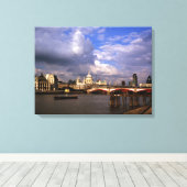 Blackfriars Bridge und St. Paul's Cathedral Leinwanddruck (Insitu (Holzboden))