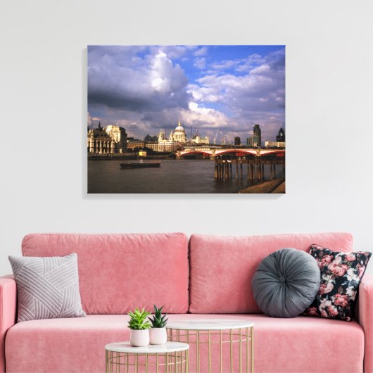 Blackfriars Bridge und St. Paul's Cathedral Leinwanddruck (Insitu (Wohnzimmer))