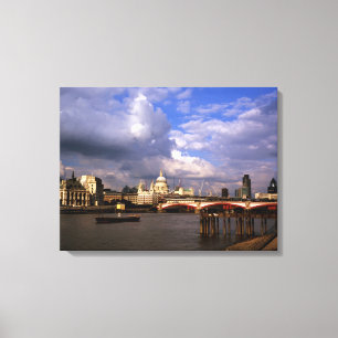 Blackfriars Bridge und St. Paul's Cathedral Leinwanddruck