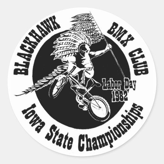 Blackhawk BMX Sticker (Vorderseite)