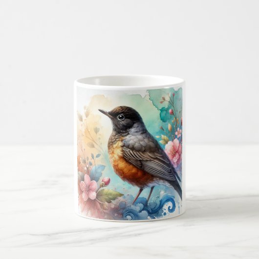 Blackheaded Nightingale Thrush 170724AREF128 - Wat Kaffeetasse (Mittel)