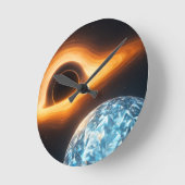 Blackhole-Uhr Runde Wanduhr (Winkel)