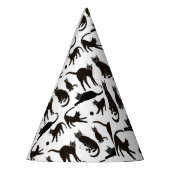 Blackie der schwarze Katzen-Party-Hut Partyhütchen (Links)