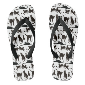 Blackie der Schwarzen Katze Flip Flops Badesandalen