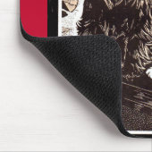 Blackie und Whitie am Feuer Mousepad (Ecke)