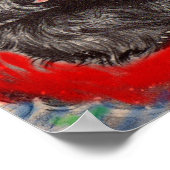 Blackie und Whitie auf einem Floß Poster (Ecke)