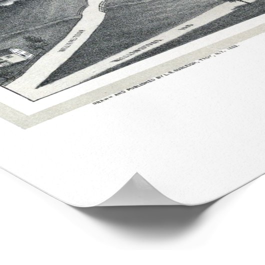 Blackinton, MA Panoramic Karte - 1889 Poster (Ecke)