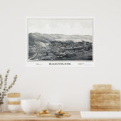 Blackinton, MA Panoramic Karte - 1889 Poster (Küche)