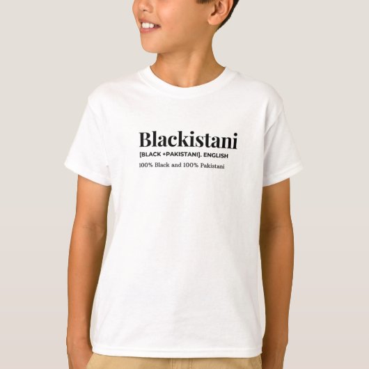 Blackistani Kids Shirt (Vorderseite)