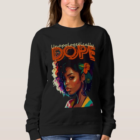 Blackity Black Every Month Black History African A Sweatshirt (Vorderseite)