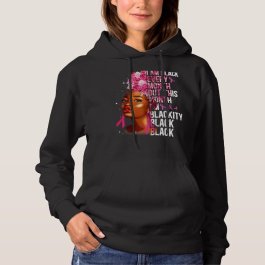 Blackity Black Every Month Black History BHM Afric Hoodie (Vorderseite)