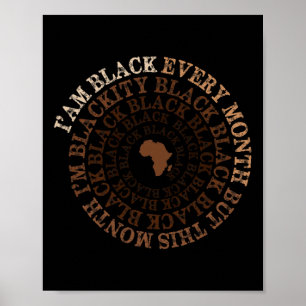 Blackity Black History Month Celebrati Poster