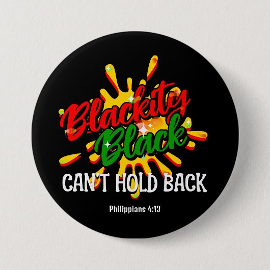 BLACKITY BLACK KANN SICH IM JUNZEHNTEN NICHT WIEDE BUTTON (Vorderseite)