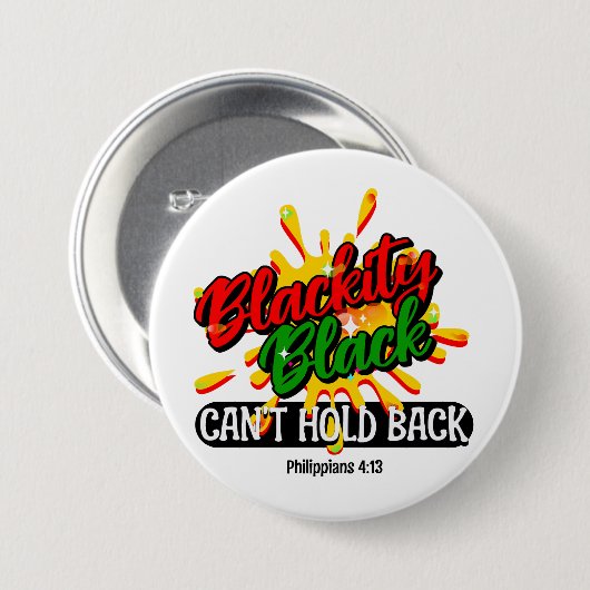 BLACKITY BLACK KANN SICH IM JUNZEHNTEN NICHT WIEDE BUTTON (Vorne & Hinten)