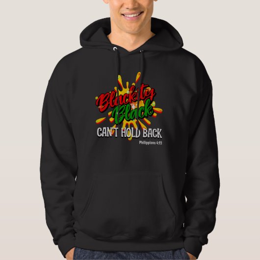 BLACKITY BLACK KANN SICH IM JUNZEHNTEN NICHT WIEDE HOODIE (Vorderseite)