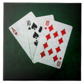 Blackjack 21 Punkt - As, 10, 10 Fliese (Vorderseite)