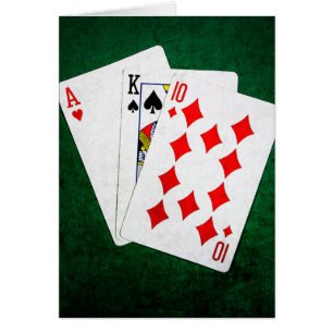 Blackjack 21 Punkt - As, King, zehn