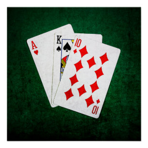 Blackjack 21 Punkt - As, King, zehn Poster