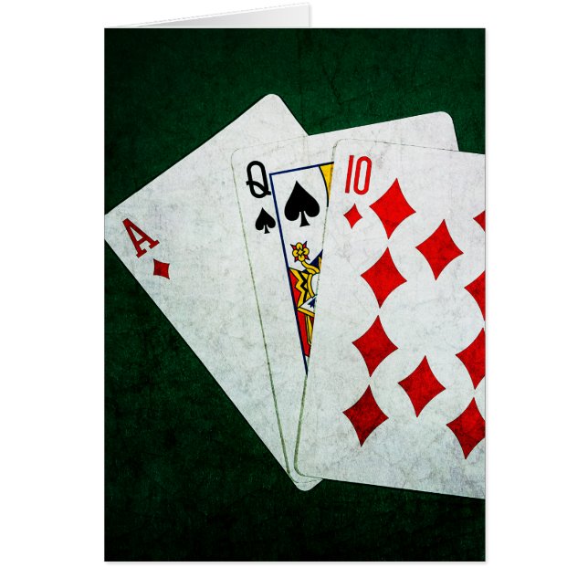 Blackjack 21 Punkt - As, Queen, Zehn (Vorne)