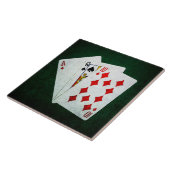 Blackjack 21 Punkt - As, Queen, Zehn Fliese (Seite)