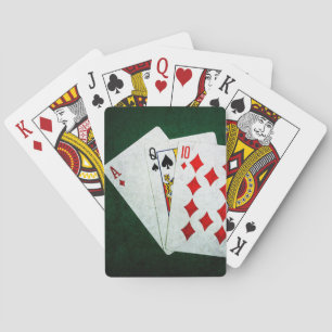 Blackjack 21 Punkt - As, Queen, Zehn Spielkarten