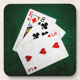 Blackjack 21 Punkt - König, Acht, Drei Untersetzer