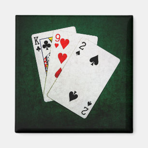 Blackjack 21 Punkt - König, neun, zwei Magnet
