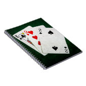 Blackjack 21 Punkt - König, neun, zwei Notizblock (Rechte Seite)