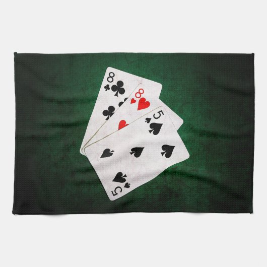 Blackjack 21 Punkte - 8, 8, 5 Punkte Geschirrtuch (Horizontal)