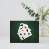 Blackjack 21 Punkte - 8, 8, 5 Punkte Postkarte (Stehend Vorderseite)