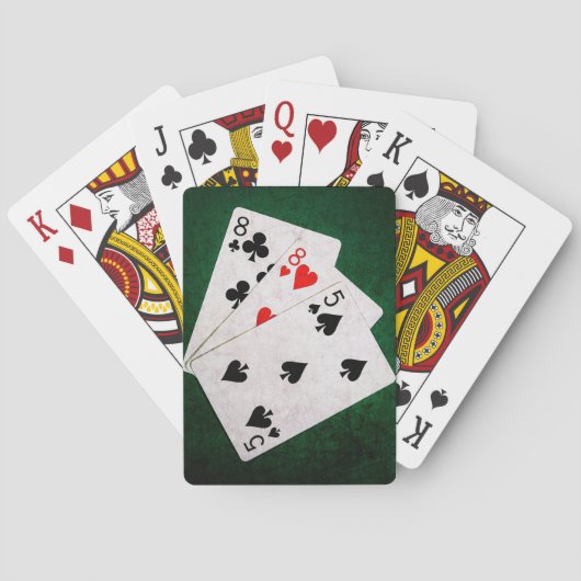 Blackjack 21 Punkte - 8, 8, 5 Punkte Spielkarten (Rückseite)