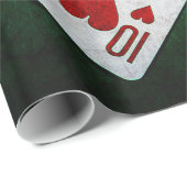 Blackjack 21 Punkte - As, 10 Geschenkpapier (Rolleneckpunkt)