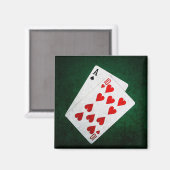 Blackjack 21 Punkte - As, 10 Magnet (Vorderseite/Rückseite)