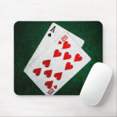 Blackjack 21 Punkte - As, 10 Mousepad (Mit Mouse)