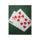 Blackjack 21 Punkte - As, 10 Notizblock (Rotiert)