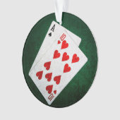 Blackjack 21 Punkte - As, 10 Ornament (Vorderseite)
