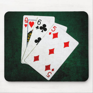 Blackjack 21 Punkte - Königin, Sechs, Fünf Mousepad
