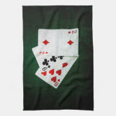 Blackjack 21 Punkte - zehn, neun, zwei Geschirrtuch (Vertikal)